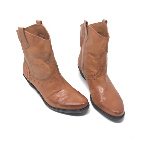 Franco Sarto Size 8.5 M window2 brown ankle boot leather really nice. - Picture 2 of 8